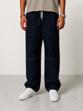 KIK BAGGY PANTS - NAVY BLUE