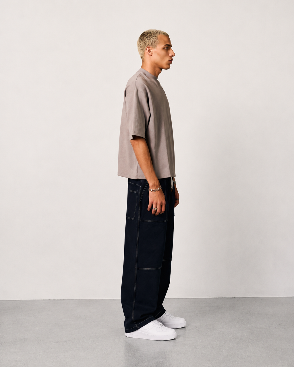 KIK BAGGY PANTS - NAVY BLUE
