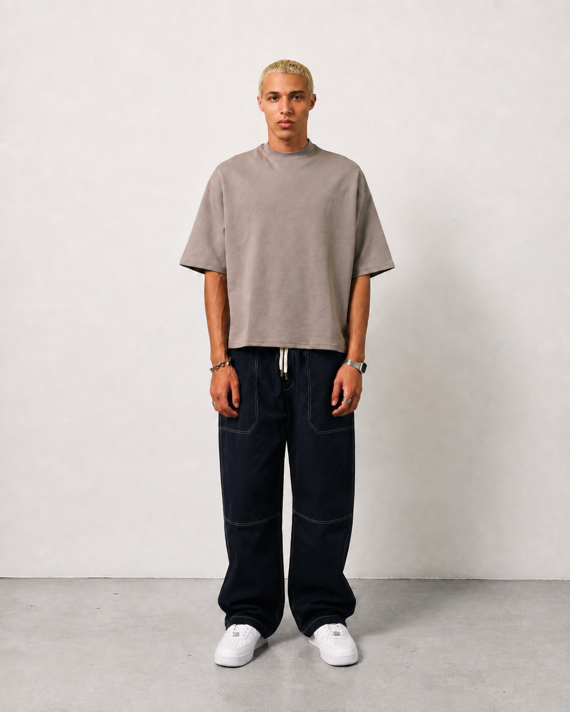KIK BAGGY PANTS - NAVY BLUE