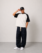 KIK BAGGY PANTS - NAVY BLUE