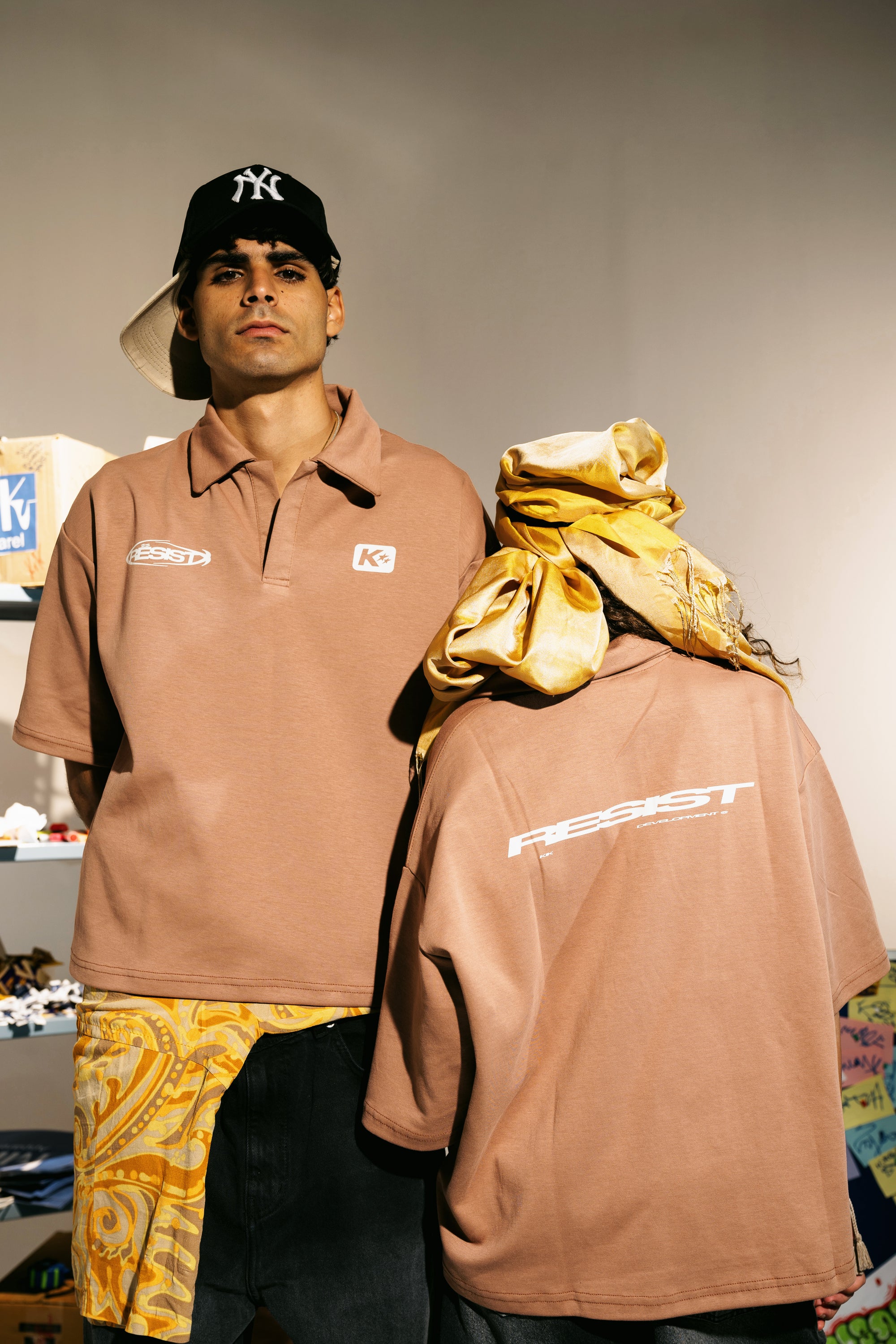 The KIK-Resist Short Sleeve Polo in Havana Gleam
