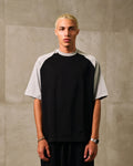 KIK OBJ REGLAN TEE - BLACK