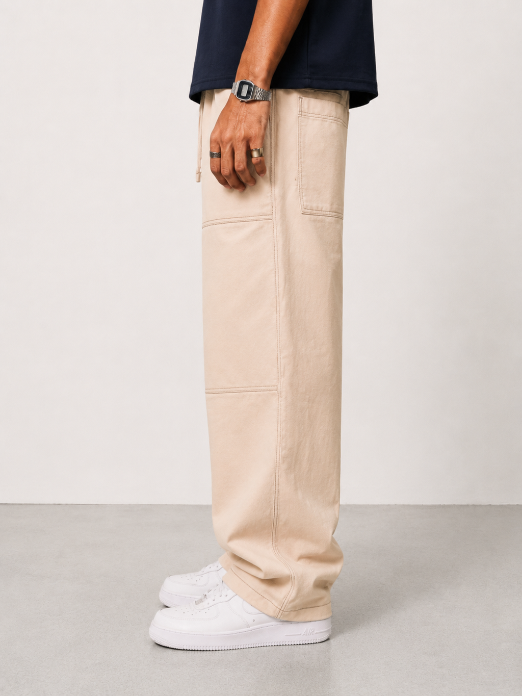 KIK BAGGY PANTS - BEIGE